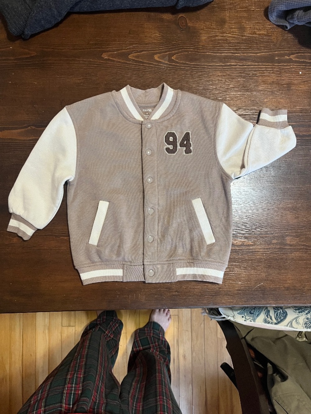 George Retro-Inspired Varsity Toddler Letter Jacket -3T